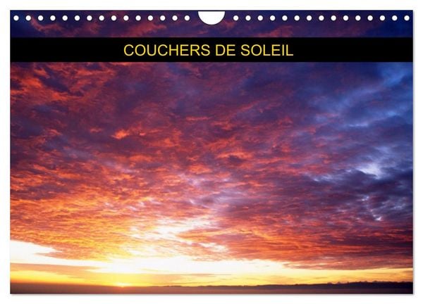 Produktbild: Couchers de soleil (Calendrier mural 2026 DIN A4 vertical), CALVENDO calendrier mensuel
