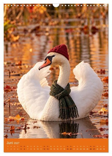 Produktbild: Goldener Herbst Eine tierische Fantasiewelt (Wandkalender 2027 DIN A3 hoch), CALVENDO Monatskalender