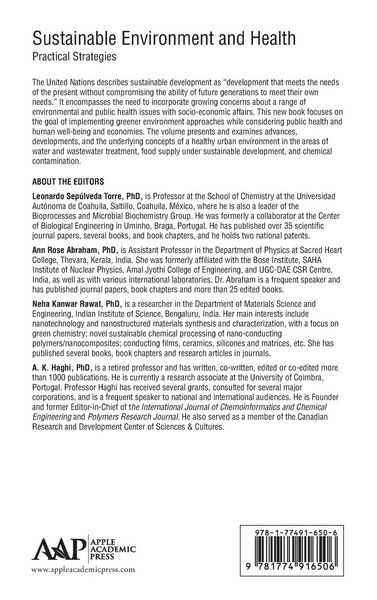 Produktbild: Sustainable Environment and Health