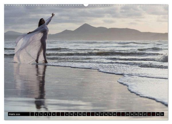 Produktbild: Lanzarote et le nu (Calendrier mural 2026 DIN A2 vertical) calendrier de bureau