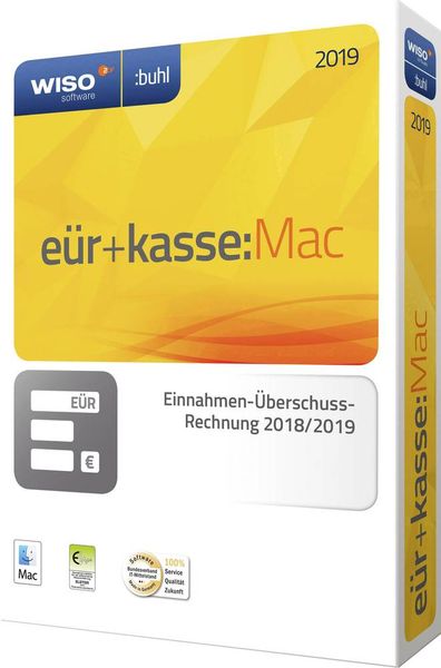 Produktbild: WISO E&Uuml;R+Kasse 2019 Mac/CD-ROM