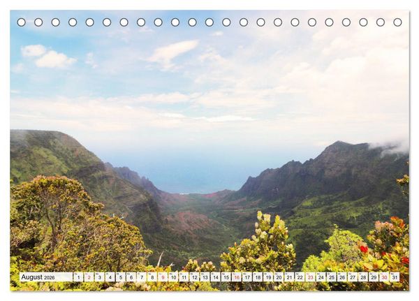 Produktbild: Hawaii the Aloha State (Tischkalender 2026 DIN A5 quer), CALVENDO Monatskalender