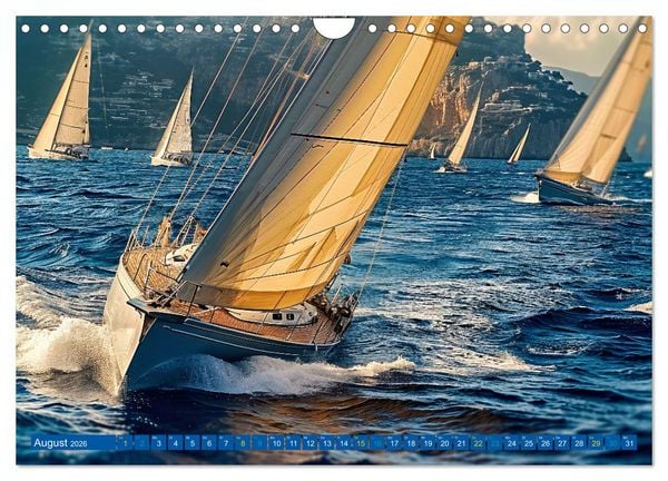 Produktbild: Mit dem Wind um die Welt - segeln (Wandkalender 2026 DIN A4 quer), CALVENDO Monatskalender