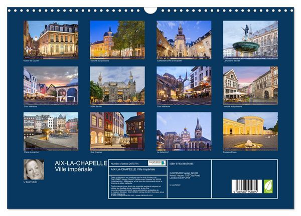 Produktbild: AIX-LA-CHAPELLE Ville imp&eacute;riale (Calendrier mural 2026 DIN A3 vertical), CALVENDO calendrier mensuel
