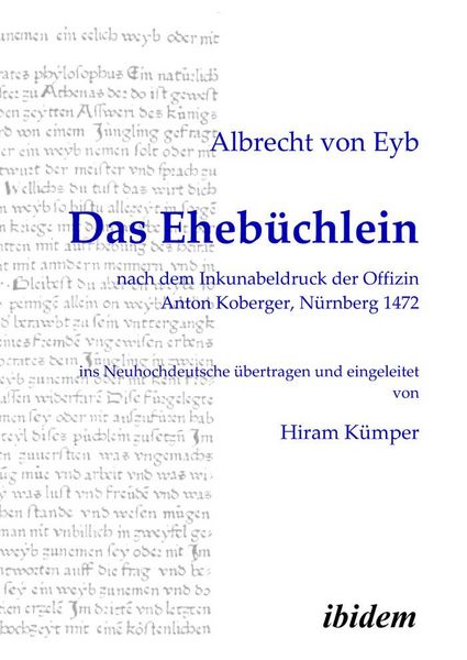 Produktbild: Das Eheb&uuml;chlein
