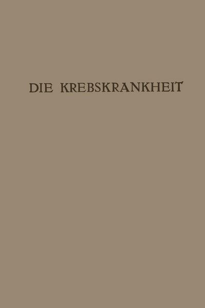 Produktbild: Die Krebskrankheit