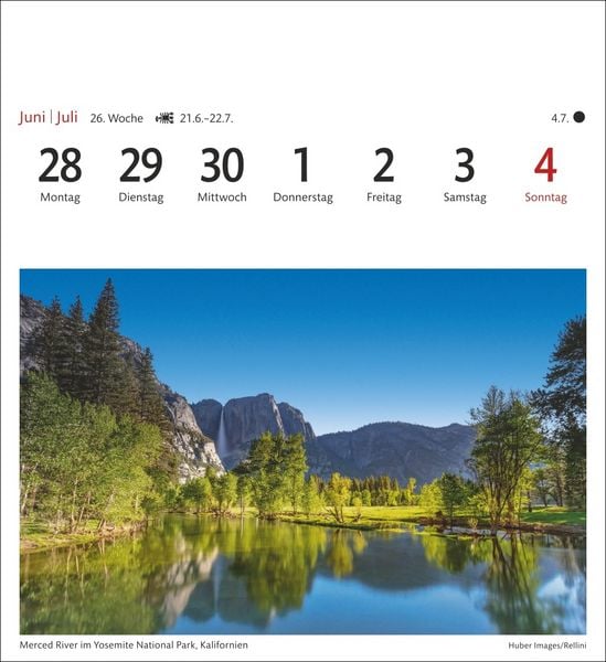 Produktbild: USA Sehnsuchtskalender 2027 - Wochenkalender mit 53 Postkarten