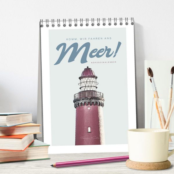Produktbild: Komm, wir fahren ans Meer! (Tischkalender 2026 DIN A5 hoch), CALVENDO Monatskalender