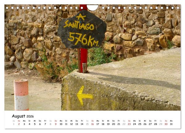 Produktbild: Jakobsweg - Camino Frances (Wandkalender 2026 DIN A4 quer), CALVENDO Monatskalender
