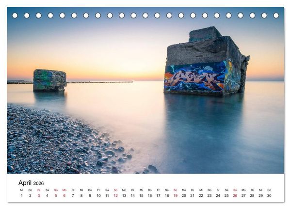 Produktbild: Fischland-Dar&szlig; - Stimmungsvolle Augenblicke (Tischkalender 2026 DIN A5 quer), CALVENDO Monatskalender