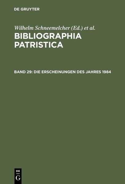 Produktbild: Die Erscheinungen des Jahres 1984