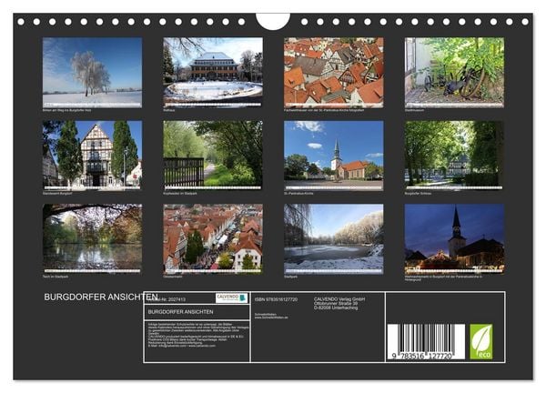 Produktbild: BURGDORFER ANSICHTEN (Wandkalender 2026 DIN A4 quer), CALVENDO Monatskalender