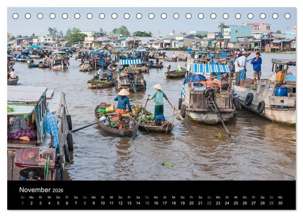 Produktbild: Das Mekong-Delta (Tischkalender 2026 DIN A5 quer), CALVENDO Monatskalender