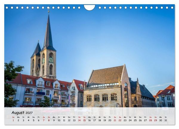 Produktbild: Halberstadt Altstadtarchitektur unweit des Harzes (Wandkalender 2027 DIN A4 quer), CALVENDO Monatskalender