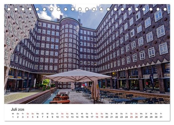 Produktbild: Hamburger Ansichten (Tischkalender 2026 DIN A5 quer), CALVENDO Monatskalender