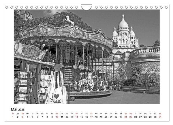 Produktbild: Paris vive la m&eacute;tropole (Wandkalender 2026 DIN A4 quer), CALVENDO Monatskalender