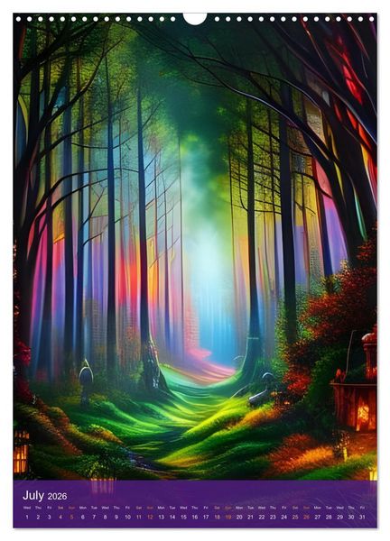 Produktbild: Prismatic Visions (Wall Calendar 2026 DIN A3 portrait), CALVENDO 12 Month Wall Calendar