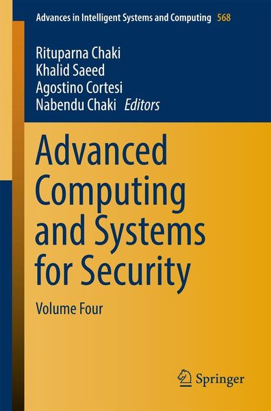 Produktbild: Advanced Computing and Systems for Security