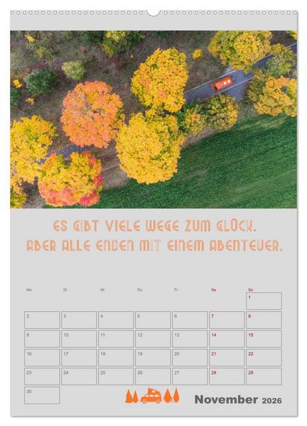 Produktbild: Vanlife - Hotel kann jeder! (Wandkalender 2026 DIN A2 hoch), CALVENDO Monatskalender