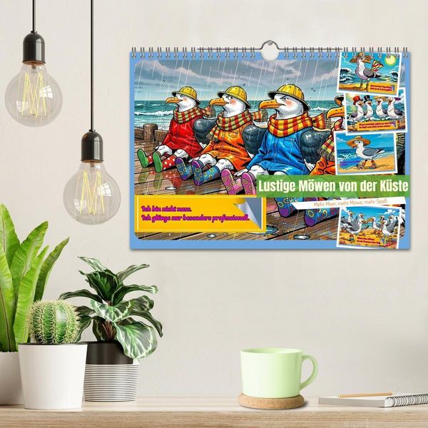 Produktbild: Lustige M&ouml;wen von der K&uuml;ste (Wandkalender 2027 DIN A4 quer), CALVENDO Monatskalender