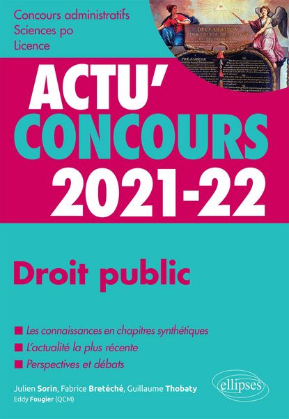 Produktbild: Droit public 2021-2022 - Cours et QCM