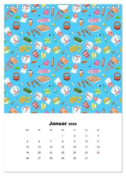 Produktbild: MUSTERMACKE (Wandkalender 2026 DIN A4 hoch), CALVENDO Monatskalender