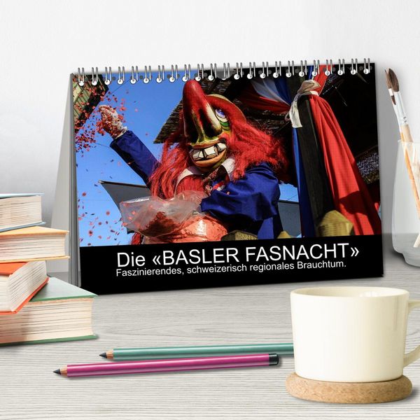 Produktbild: BASLER FASNACHT &ndash; Faszinierendes, schweizerisch regionales Brauchtum. (Tischkalender 2026 DIN A5 quer), CALVENDO Monatskalender