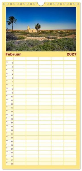 Produktbild: Familienplaner 2027 - Roadtrip durchs Outback &ndash; Australiens wilde Seele mit 5 Spalten (Wandkalender, 21 x 45 cm) CALVENDO
