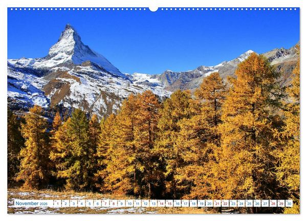 Produktbild: Schweizer Bergblicke (hochwertiger Premium Wandkalender 2026 DIN A2 quer), Kunstdruck in Hochglanz