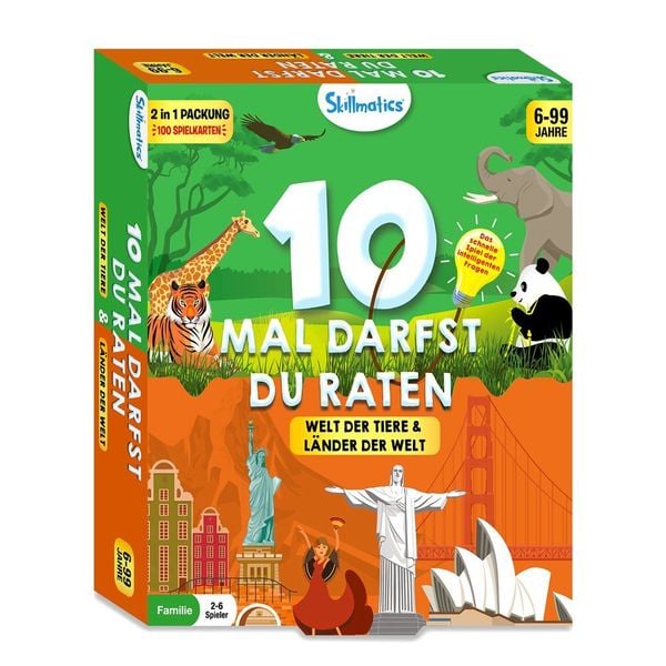 Produktbild: 10 Mal Darfst Du Raten - Combo Welt der Tiere & L&auml;nder der Welt