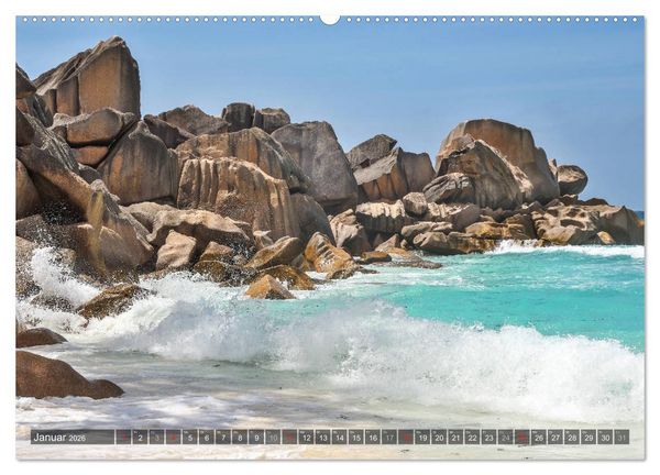 Produktbild: Seychellen - Das letzte Paradies auf Erden (Wandkalender 2026 DIN A2 quer), CALVENDO Monatskalender
