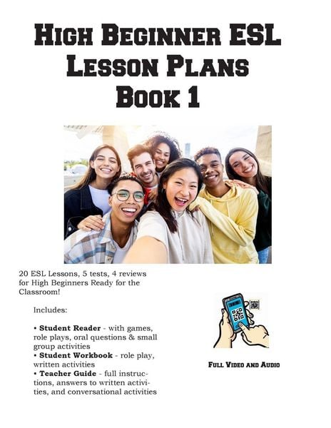 Produktbild: High Beginner ESL Lesson Plans Book 1