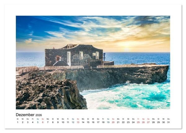 Produktbild: El Hierro - Insel mit allen Sinnen (Tischkalender 2026 DIN A5 quer), CALVENDO Monatskalender