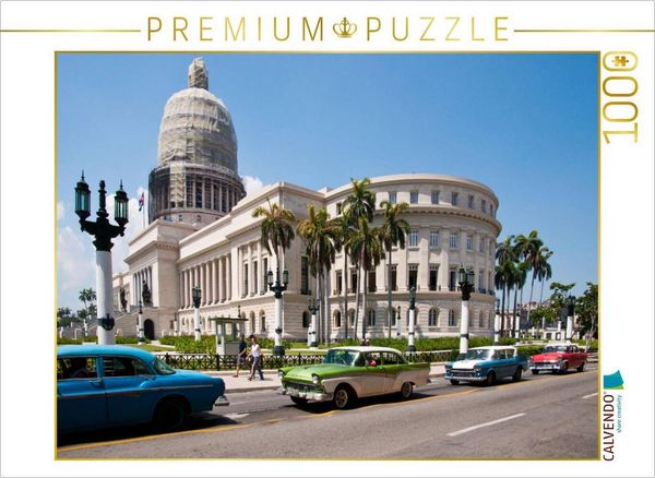 Produktbild: CALVENDO Puzzle Das Kapitol in Havanna | 1000 Teile Lege-Gr&ouml;&szlig;e 64x48cm Foto-Puzzle f&uuml;r gl&uuml;ckliche Stunden