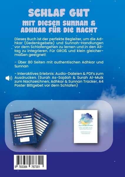 Produktbild: Schlaf gut - mit diesen Sunnan und Adhkar f&uuml;r die Nacht