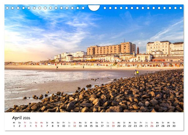 Produktbild: Borkum, bezaubernde Nordseeinsel (Wandkalender 2026 DIN A4 quer), CALVENDO Monatskalender