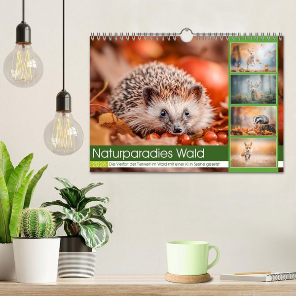 Produktbild: Naturparadies Wald (Wandkalender 2026 DIN A4 quer), CALVENDO Monatskalender