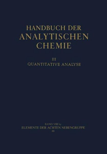 Produktbild: Elemente der achten Nebengruppe