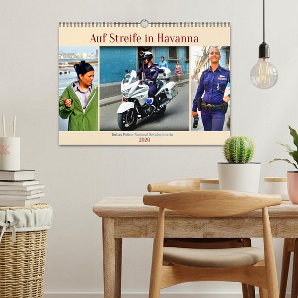 Produktbild: Auf Streife in Havanna - Kubas Policia Nacional Revolucionaria (Wandkalender 2026 DIN A3 quer), CALVENDO Monatskalender