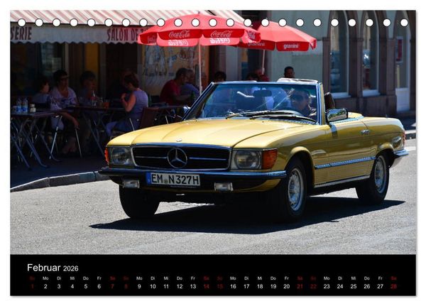 Produktbild: Mercedes SL W107 - zeitlose Eleganz (Tischkalender 2026 DIN A5 quer), CALVENDO Monatskalender
