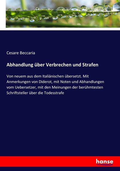 Produktbild: Abhandlung &uuml;ber Verbrechen und Strafen
