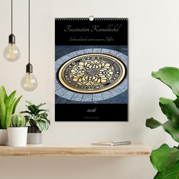 Produktbild: Faszination Kanaldeckel (Wandkalender 2026 DIN A3 hoch), CALVENDO Monatskalender