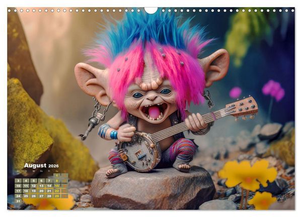 Produktbild: Trolls rocken ab (Wandkalender 2026 DIN A3 quer), CALVENDO Monatskalender