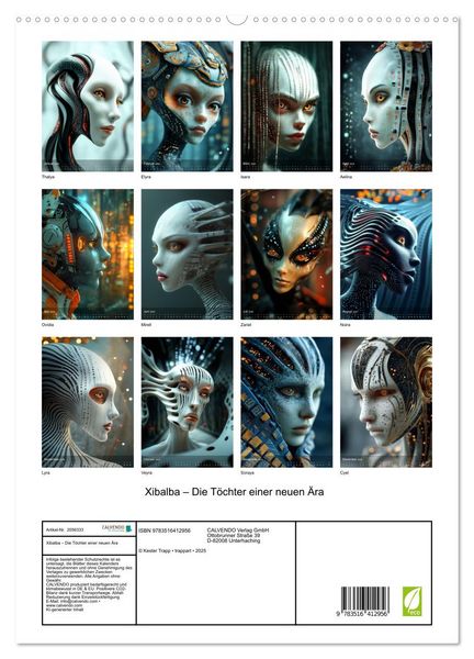 Produktbild: Xibalba &ndash; Die T&ouml;chter einer neuen &Auml;ra (hochwertiger Premium Wandkalender 2026 DIN A2 hoch), Kunstdruck in Hochglanz