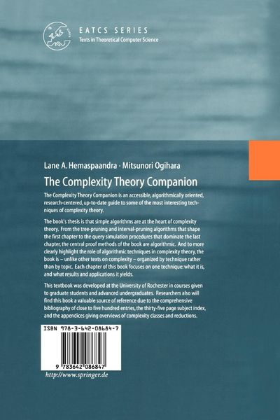 Produktbild: The Complexity Theory Companion