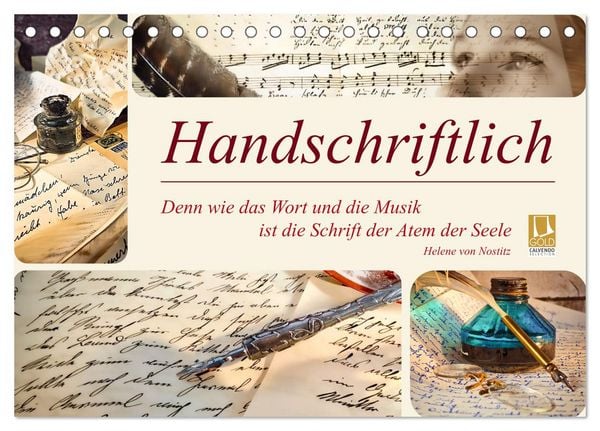 Produktbild: Handschriftlich (Tischkalender 2027 DIN A5 quer), CALVENDO Monatskalender