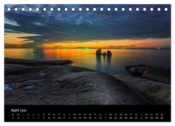 Produktbild: Koh Samui im Sonnenlicht (Tischkalender 2026 DIN A5 quer), CALVENDO Monatskalender