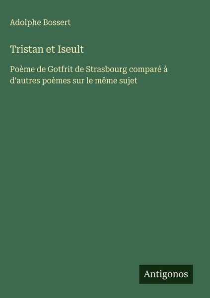 Produktbild: Tristan et Iseult