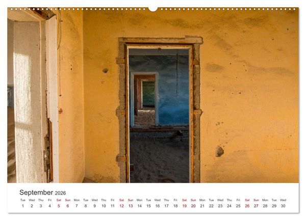 Produktbild: Kolmanskop Sand storm in town (Wall Calendar 2026 DIN A2 landscape), CALVENDO 12 Month Wall Calendar