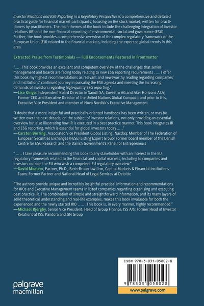 Produktbild: Investor Relations and ESG Reporting in a Regulatory Perspective